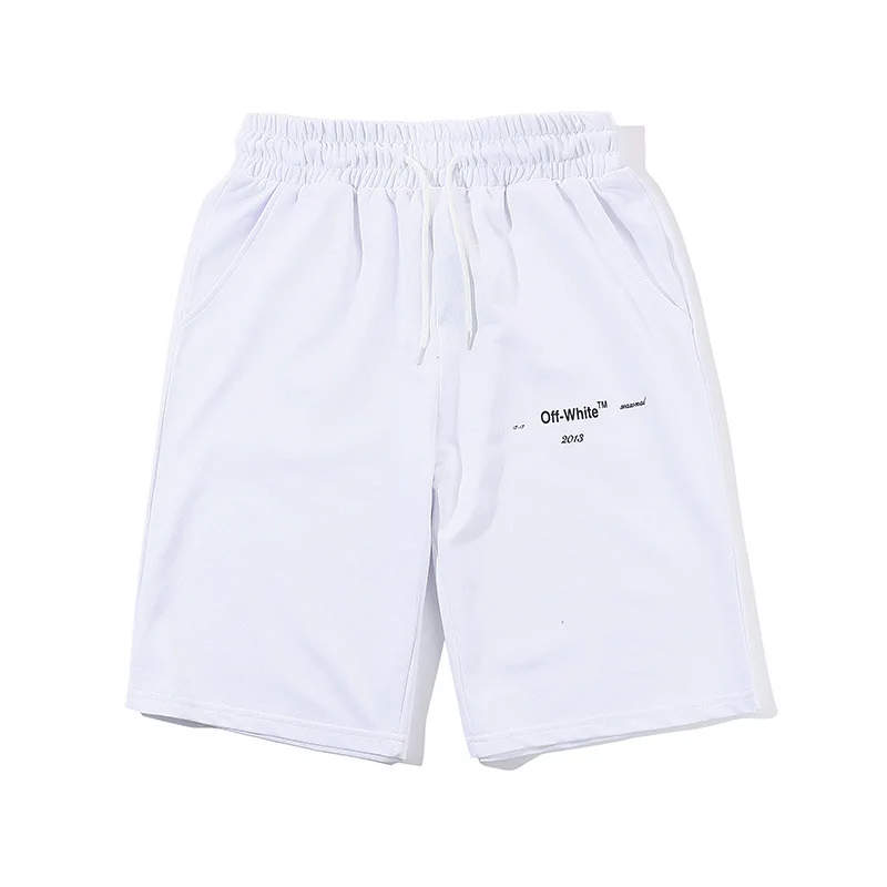 OFF-WHITE OW уличный хип-хоп цветной эскиз стрелы Печать мужские шорты пара