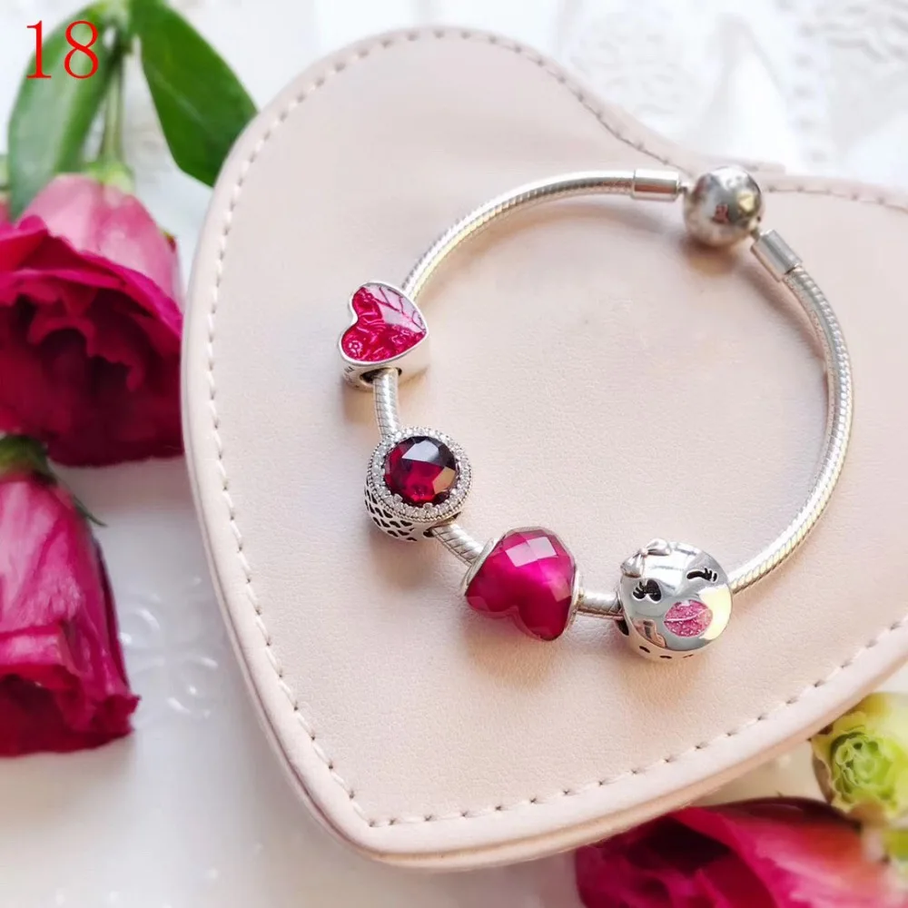 

Keris Store High Quality 1:1 100%925 Sterling Silver Smiley Heart Bracelet Free Shipping