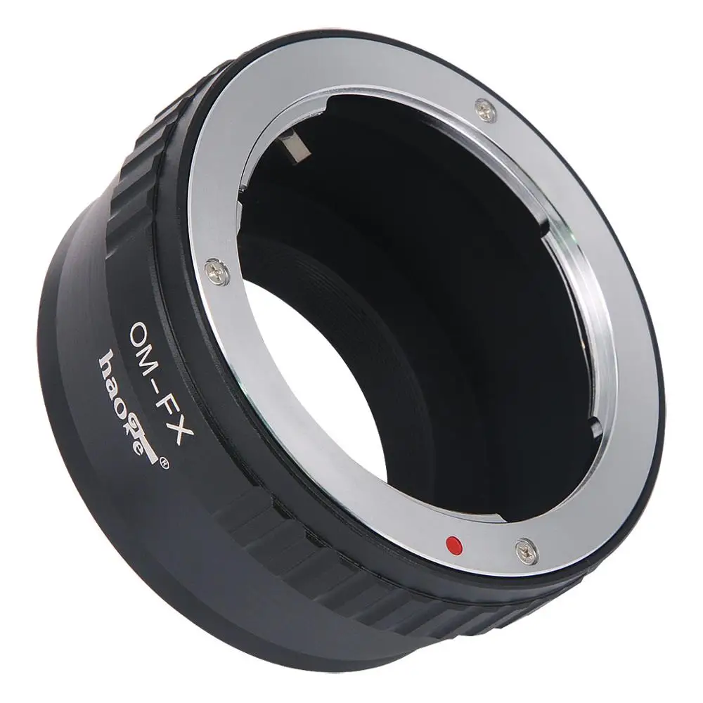 Haoge Manual Lens Mount Adapter For Olympus Om Lens To Fujifilm Fuji X Fx Mount Camera - Lens -