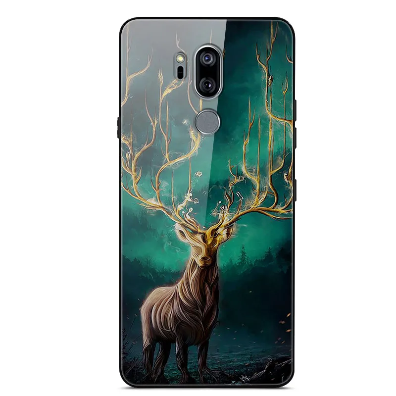 Чехол для LG G7 ThinQ из закаленного стекла, планета космос, чехол для LG G7 ThinQ LG G7+ стеклянный чехол для LG G 7 ThinQ G710EM G710N Capa