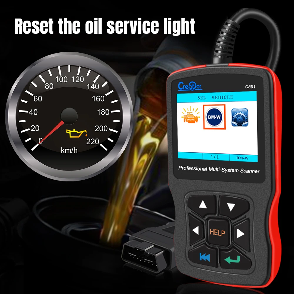 Создатель C501 OBD 2 Автомобильный диагностический сканер для BMW e46 e39 e90 e60 считывания