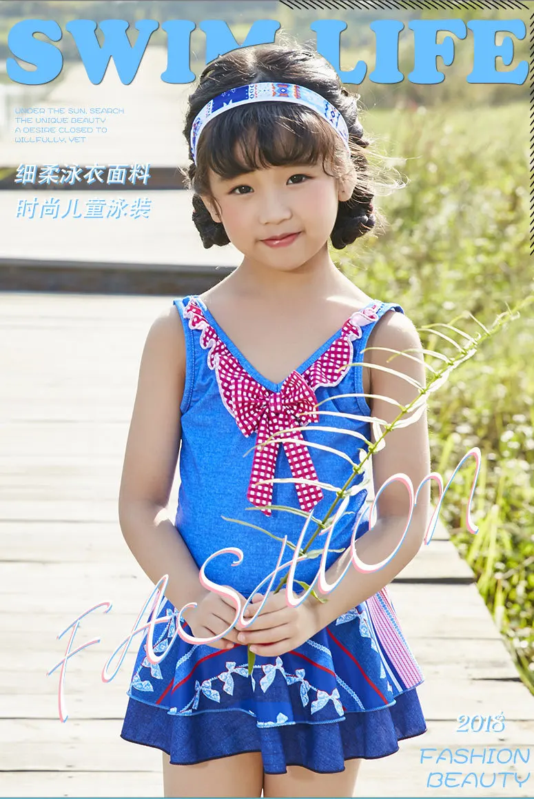 

Zhuo lang 2018 New Style Parent And Child Bathing Suit CHILDREN'S Swimsuit
