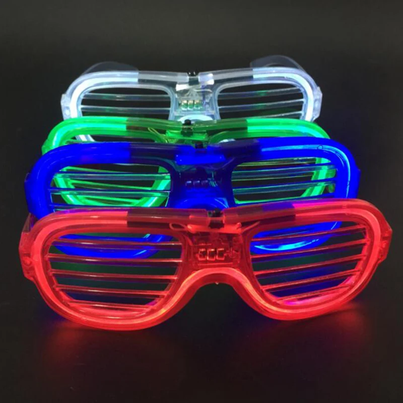 LED Glasses Luminousglasses Neon Activing Props Glowing Atmosphere Fun Flashing Light Luminous Bright Gifts Bril Xmas Party