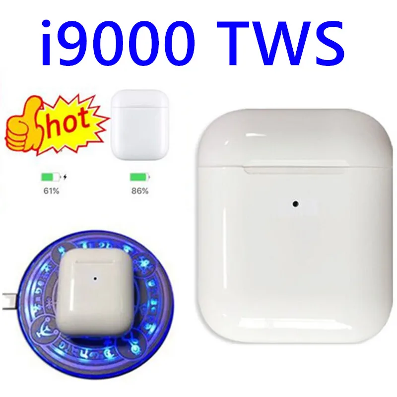 I9000 tws 1:1 air Smart sensor 8D Bass Беспроводная зарядка Bluetooth 5,0 наушники i9000 tws PK i10 i12 i60 i200 i5000 tws