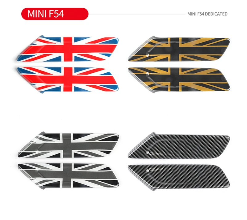 UK Union Jack Флаг Стиль автомобиля боковой габаритный фонарь крышка наклейка для MINI Cooper-up F54 F55 F56 F57 JCW Clubman авто аксессуары