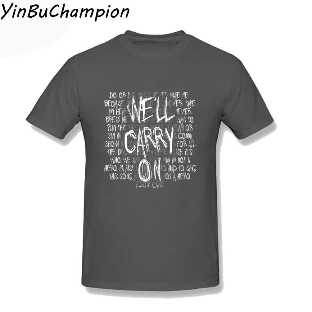 My Chemical Romance футболка Mcr We'll Carry On футболка с принтом с коротким рукавом мужская рубашка большого размера с коротким рукавом 3XL - Цвет: 15