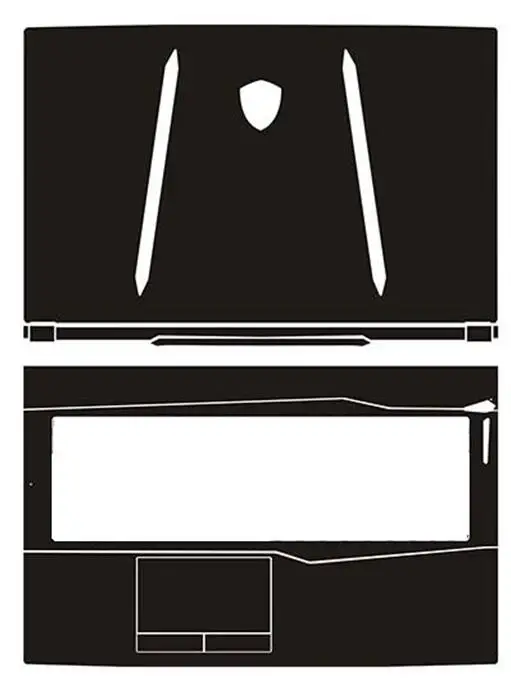 Ноутбук углеродного волокна виниловая кожа Наклейка Обложка для MSI GP75 17,3"