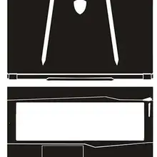 Ноутбук углеродного волокна виниловая кожа Наклейка Обложка для MSI GP75 17,3"