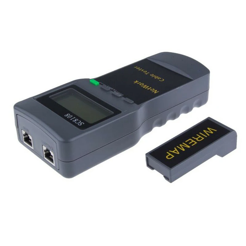 SC8108 Network Cable Tester Meter RJ45 Test Tool For STP/UTP Twin Twisted Coaxial LAN Phone Cables Inspection Equipment
