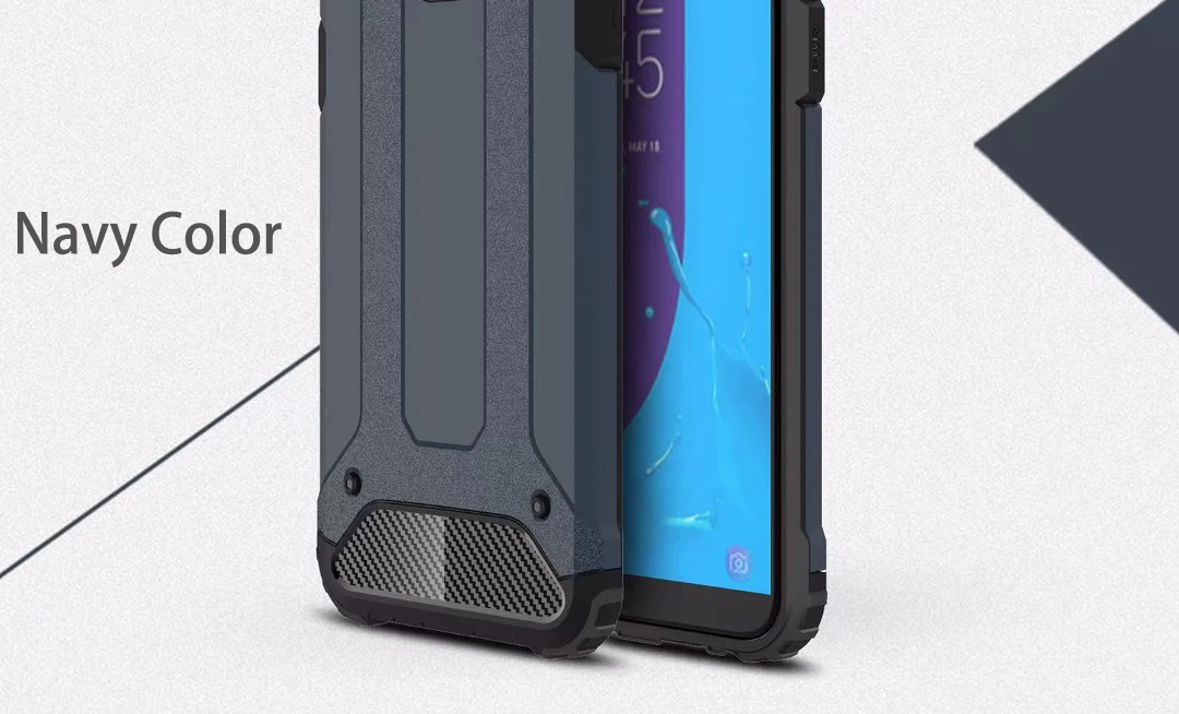 2 Армированный чехол для телефона для samsung Galaxy S9 плюс S5 S6 S7 край S8 Note 4 5 8 9 A6 A7 A8 J8 J4 J6 Prime Жесткий ПК противоударный чехол - Цвет: 2