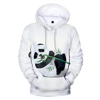 

Cute Panda 3D Hoodies Men Women Sweatshirts Hip Hop Hooded Children Unisex Tops Print Panda Hoodies 3D Men's Autumn pullovers