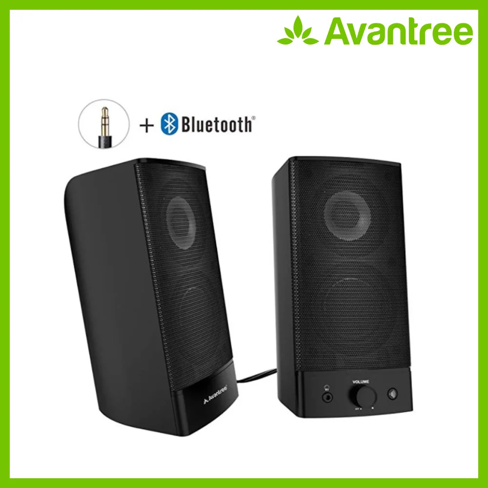 Avantree настольные Bluetooth компьютерные колонки беспроводной и проводной 2-в-1