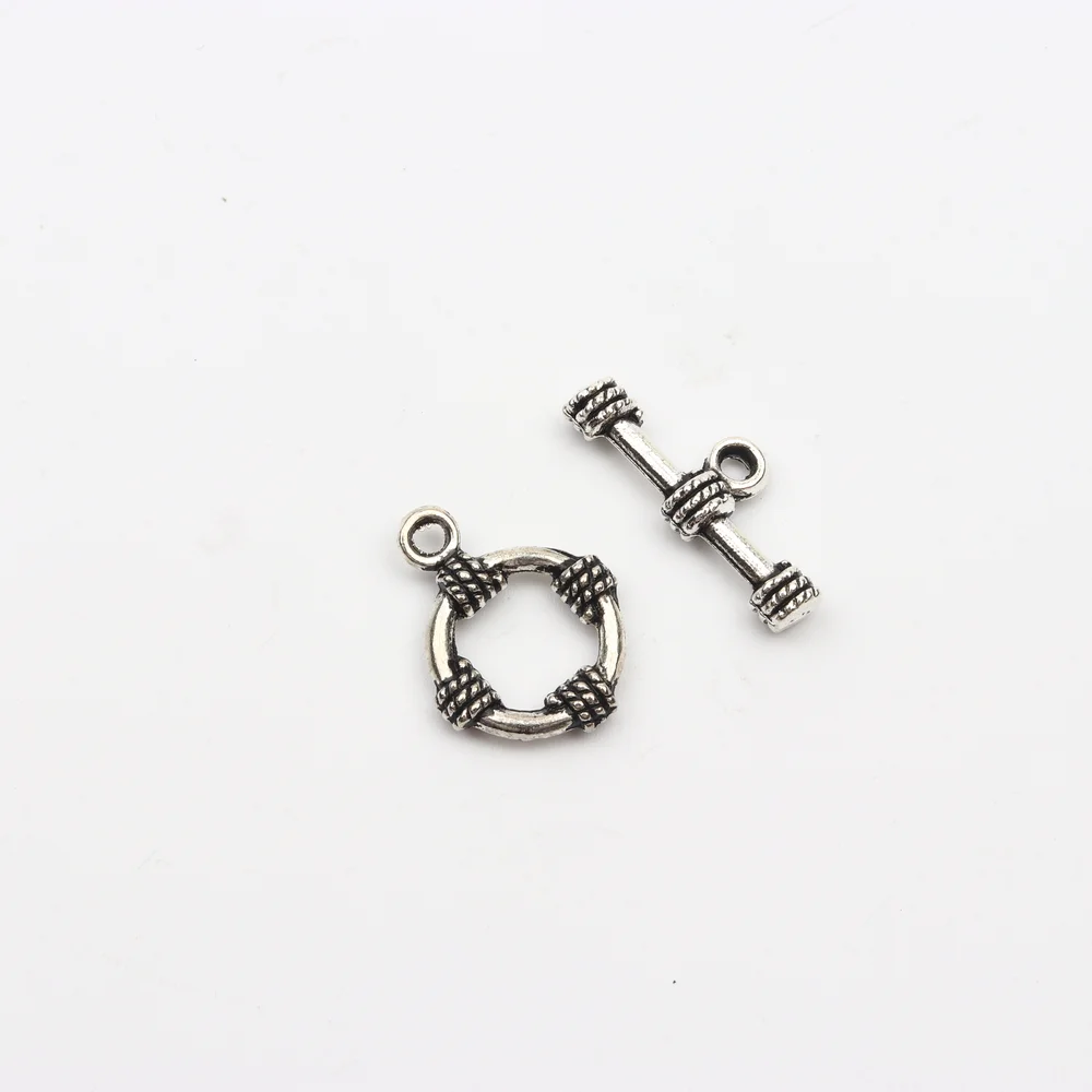 18 Arten gemischter Antik-Silber-Metallarmband-Verbindungs-Haken-OT-Verschlüsse für die Schmuckherstellung, DIY-Zubehör, Großhandelslieferung – Detail 11