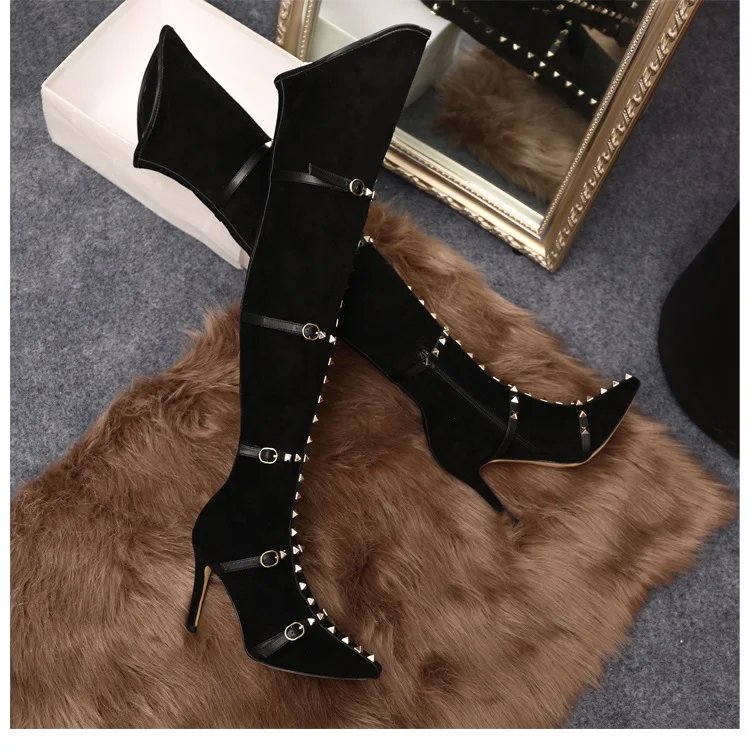 Новинка; сапоги до бедра; buty damskie botas mujer invierno; ; Сапоги выше колена