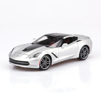 

High Quality 2014 Chevrolet Corvette Stingray 1 18 Alloy Diecast Model Cars Simulation Miniature Cars Metal Mini Collection Toys
