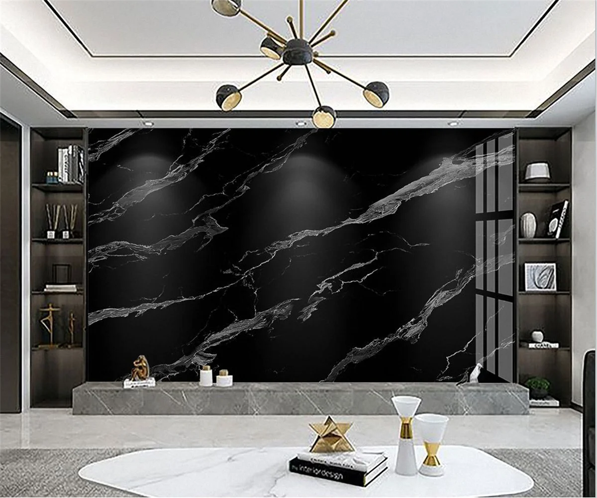 

Обои beibehang на заказ с имитацией мрамора, обои в современном стиле, черно-белые, для спальни, гостиной