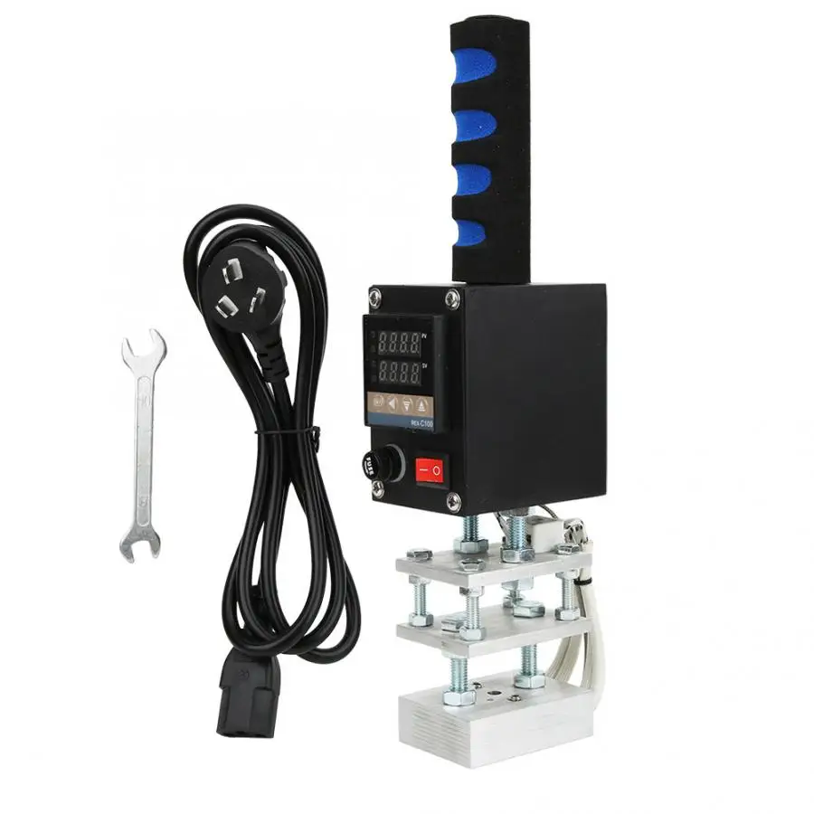 S AU Plug Hot Foil Stamping Machine Handheld Digital Heat Press Leather Cloth Wood Paper Pressing Tool Hot Foil Stamping Machine - Цвет: S AU Plug