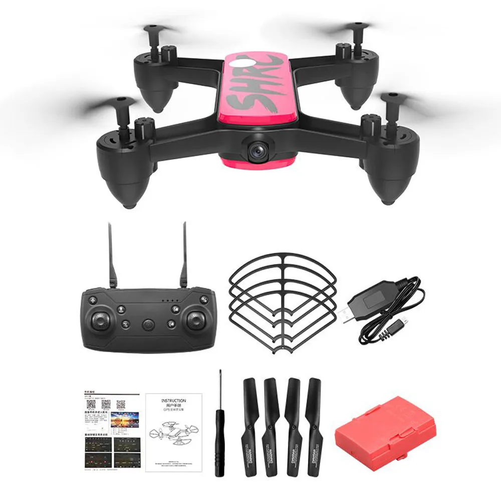 Дрон SHRC H7 5G селфи wifi FPV gps с 4K HD камерой складной RC Квадрокоптер