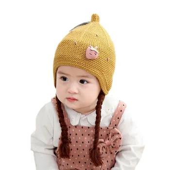

Smartbabyme Baby Hats New Cute Boys Girls Kids Winter Baby Toddler Girl Boy Warm Cute Beanie Hat Cap Accessories