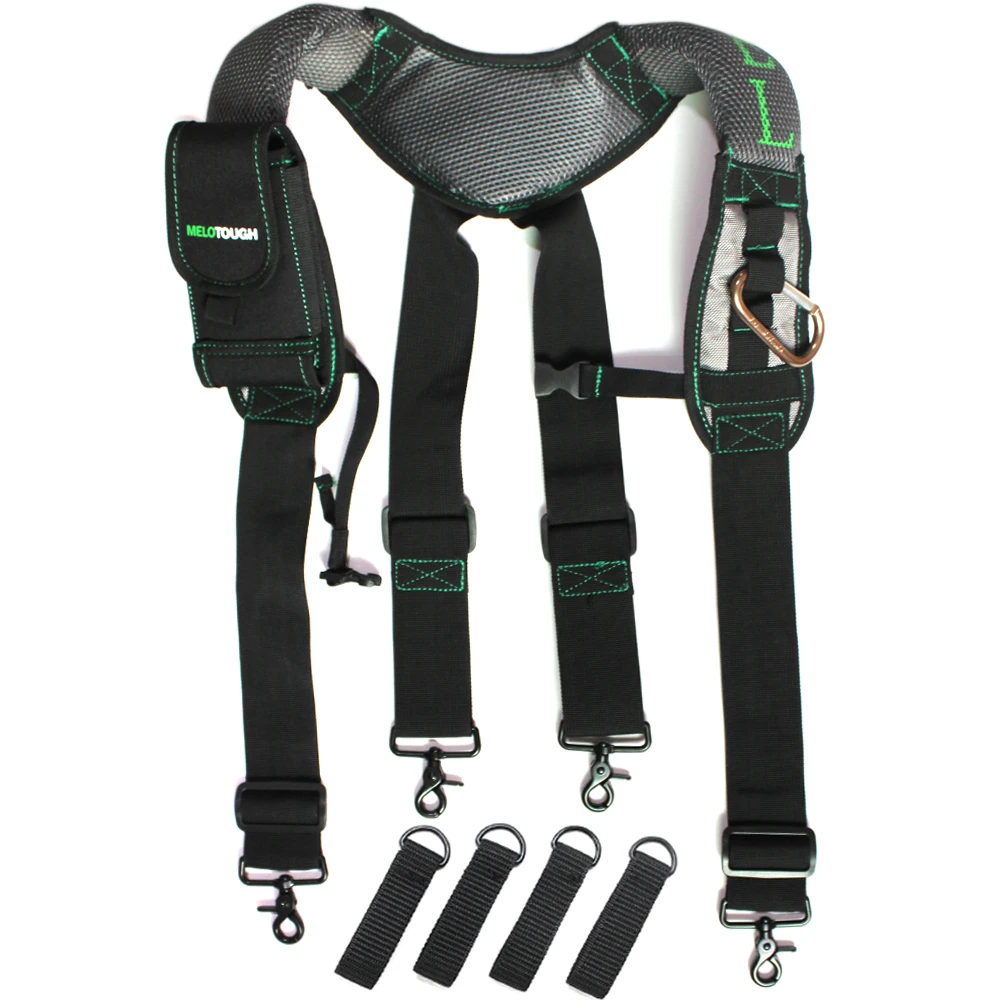 Padded Heavy Duty Work Tool Belt Braces Suspenders Men For Reducing