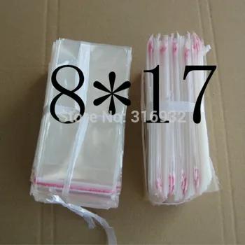 

Clear Resealable Cellophane/BOPP/Poly Bags 8*17cm Transparent Opp cosmetic Bag Packing Plastic Bags Self Adhesive Seal 8*17 cm