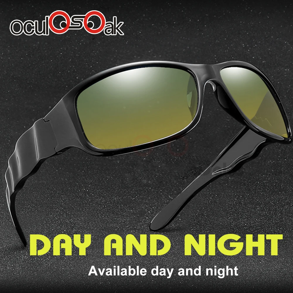 

Men Day Night Polarized Sunglasses Classic Driver Goggles Reduce Glare Vintage Leisure Cool Eyewear gozluk male Lunettes