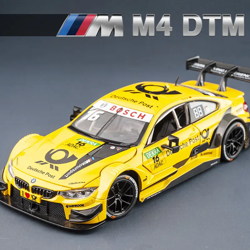 1:24 BMW M4 DTM Le Модель гоночного автомобиля из сплава Литые и игрушечные Автомобили
