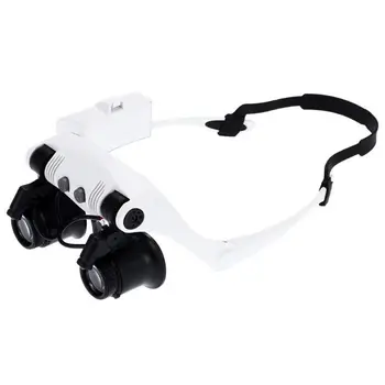 

10x 15x 20x 25x Sunglasses of Increase with 2 Lights LED Magnifying glass Watchmaker Jeweler magnifying glass of Repair