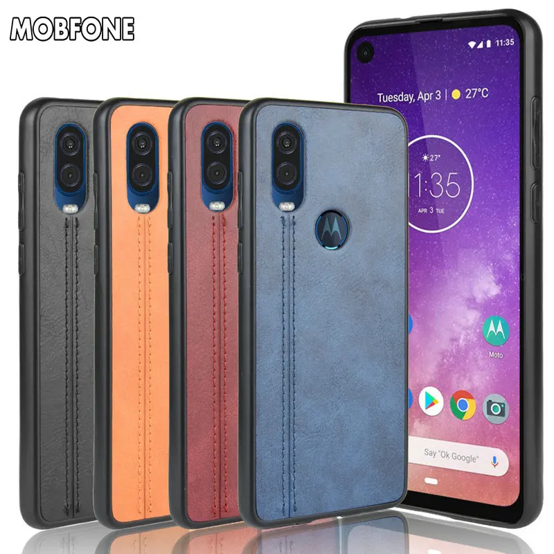 Винтажный деловой чехол для Motorola Moto One Vison Hybrid Armor Zoom Pro Macro G8 G7 E6 Play Plus Coque Fundas |