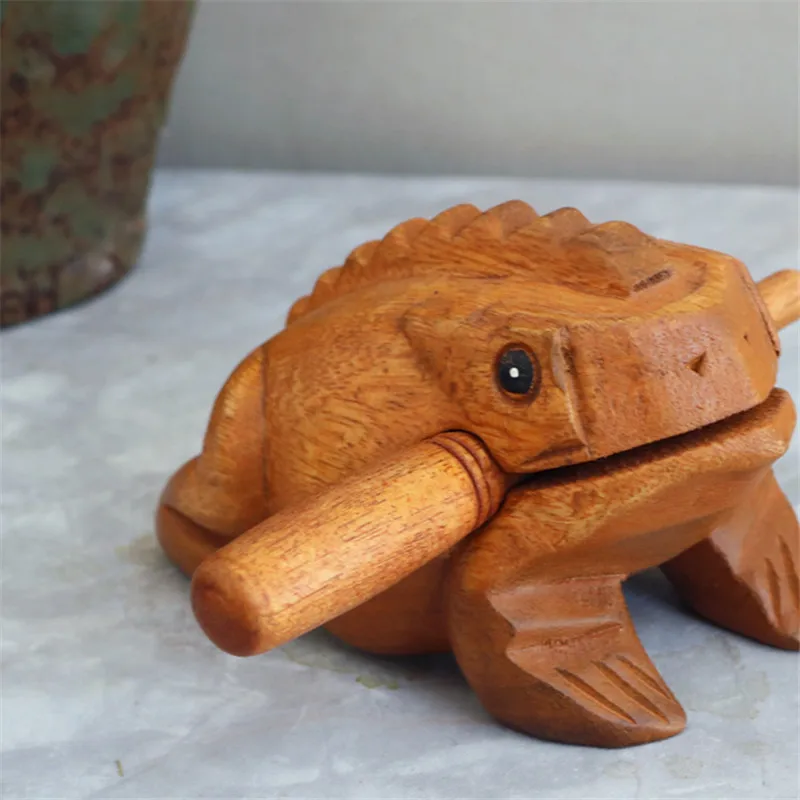 Деревянная игрушка лаки лягушки животные денежная жаба крекеры дети музыкальный
