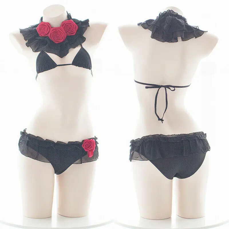 Женское японское Милое сексуальное нижнее белье в стиле Лолиты с рисунком аниме