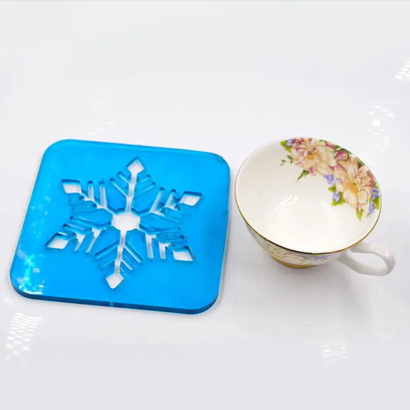

Platen Coaster SILICONE Mold SOFT Clay Tool DIY Cup Pad CRYSTAL Epoxy Molds
