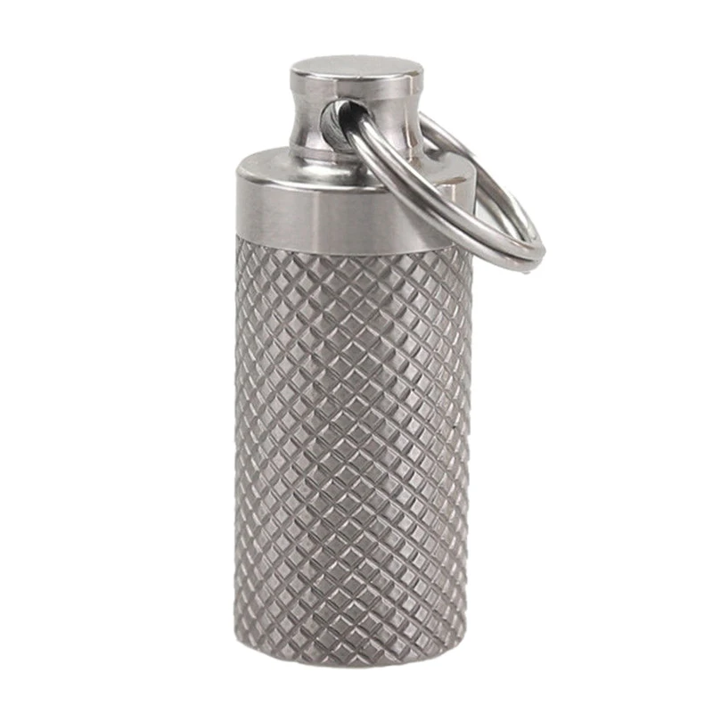 Waterproof Mini Outdoor Camping Titanium Pill Medicine Box Case Container