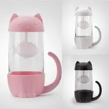 Ситечко для чая в стиле кошки собаки, чашка для заварки чая, кружка, стеклянные чайные пакетики, кухонный инструмент, гаджет, фильтр для замачивания, чашка