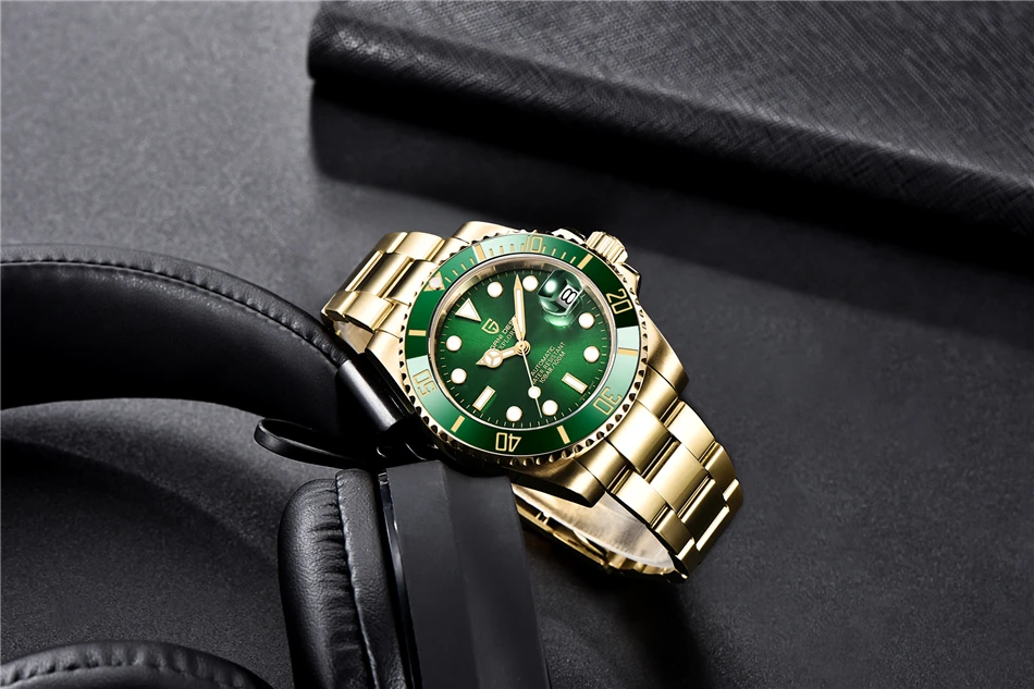 PAGANI DESIGN 40MM Men's Automatic Watch Luxury Sapphire Glass Mechanical Watch Stainless Steel Fashion Sports Waterproof Watch