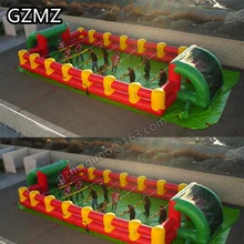 MZQM 12x6 м детская надувной для игры людей в Футбол футбольное поле гигантские взрослые надувные детские ноги человека спортивная игра