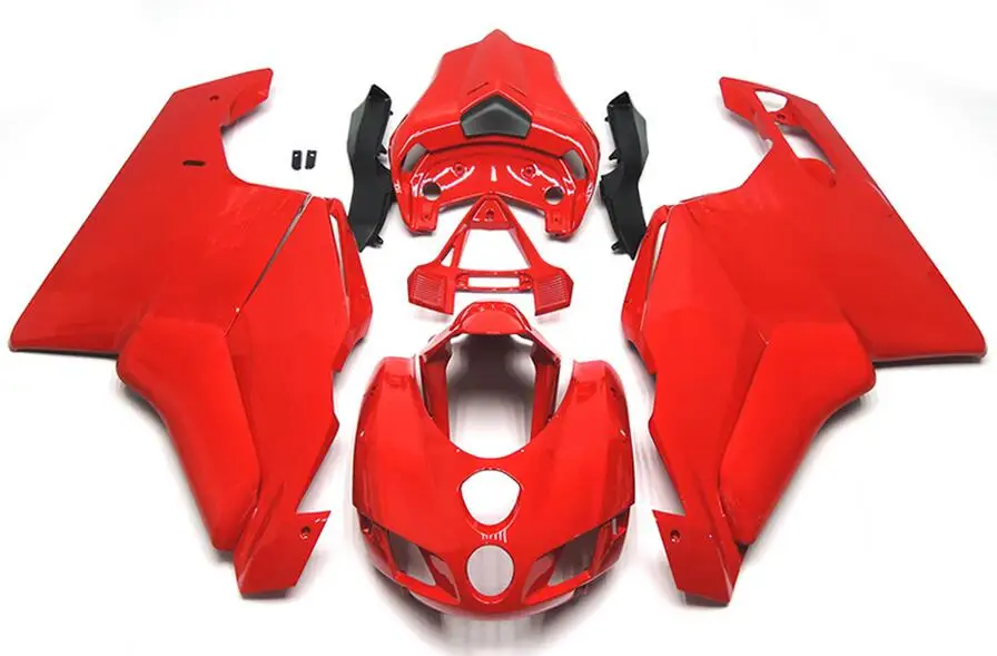 Полный Мотоцикл Обтекатели для Ducati 749 999 2005 2006 05 06 обвес ABS пластик Cowlings кузов на заказ красный глянцевый