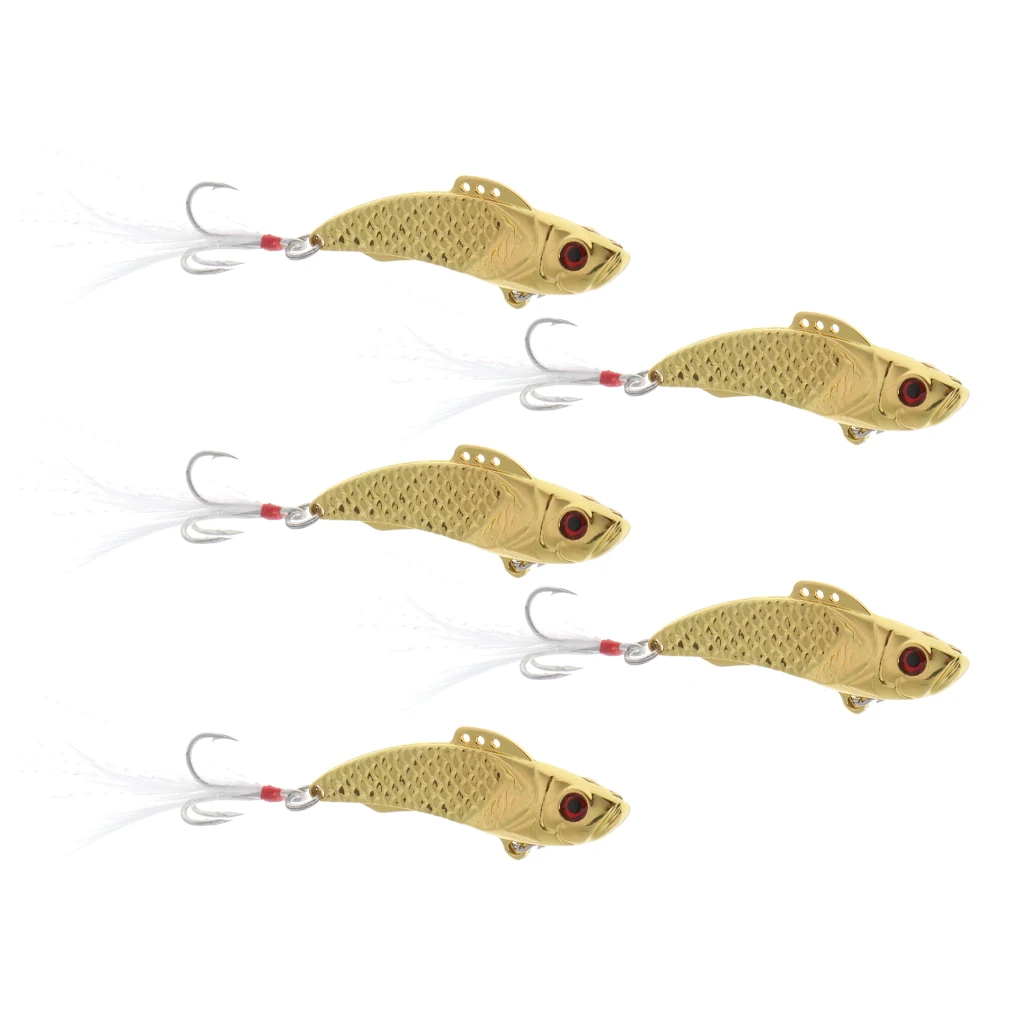 5pcs 2.5g Artificial Hard Sequin Spoon Fishing Lures Casting Jigging Bass Trout Bait VIB Swimbait | Спорт и развлечения