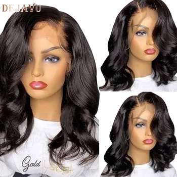 

Dejavu Body Wave Lace Front Human Hair Wigs Remy Peruvian Hair Body Wave Wig 150% Density 13X4 Lace Front Wigs For Black Women