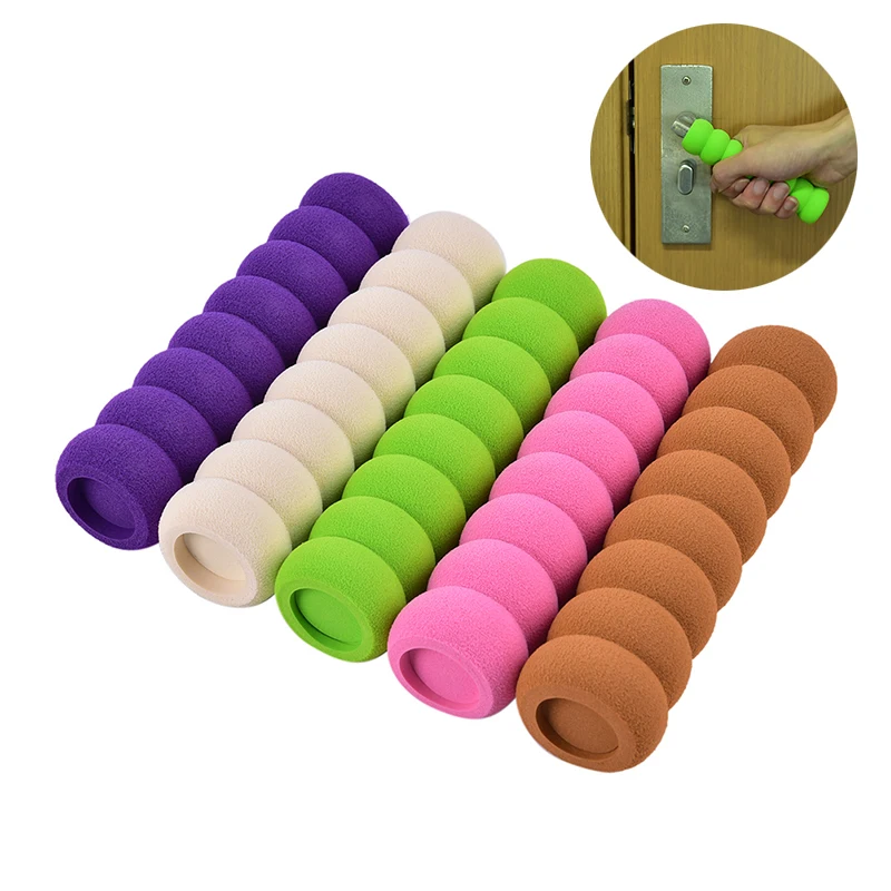 1pcs Door Knob Covers Soft Foam Door Handle Knob Cover Protector Static-free Baby Safety Protective For Bedroom Living Room