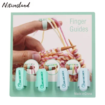 

Yarn Guide Finger Holder Knitting Thimble Crochet Loop Knitting Supplies for Crochet Knitting Crafts Accessories 2 Colors
