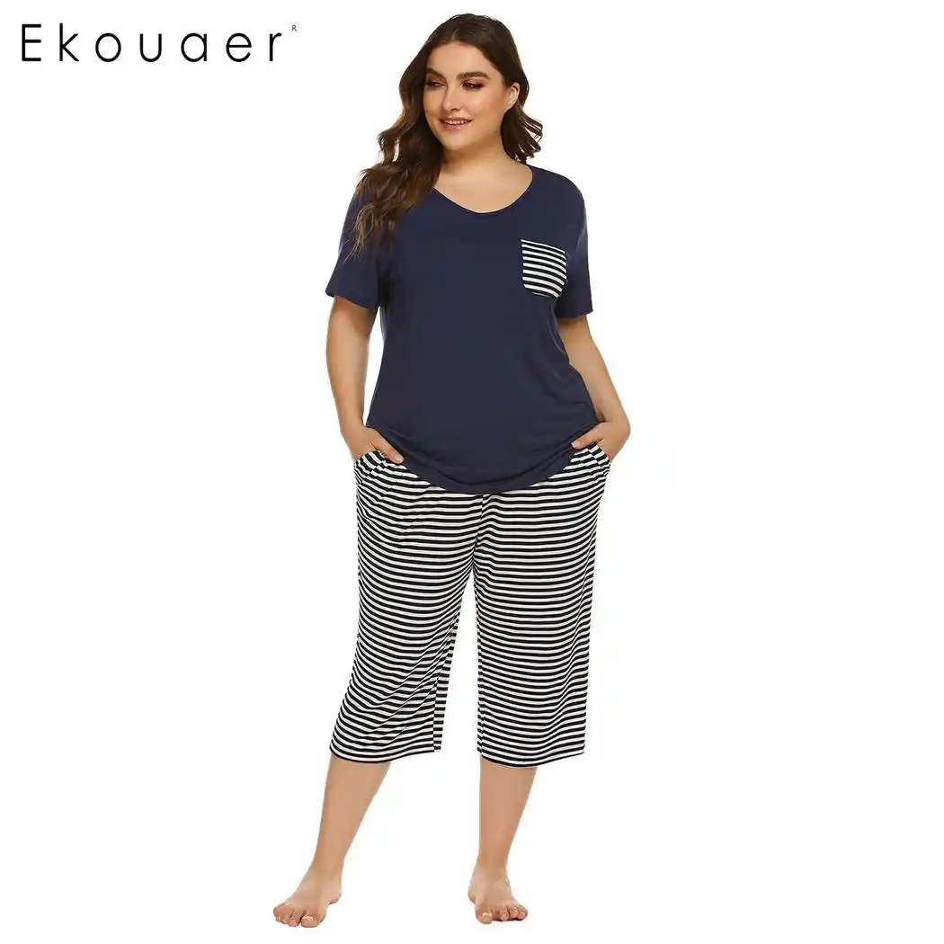 plus size capri suit sets
