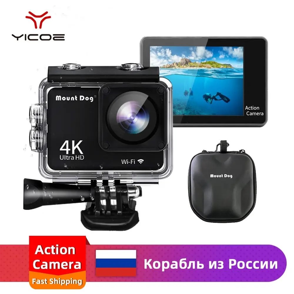 

Waterproof 4K Sports Video Action camera Housing Case 2.0" HD Camcorder 30fps WiFi 170 Degree Remote Control DVR Recoreder