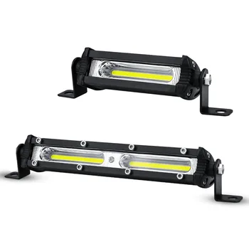 

Slim LED Work Light Bar 4Inch COB DRL 12V 24V SUV 4X4 Truck Trailer Pickup Ultra Thin Bumper Indicator Driving Lamp
