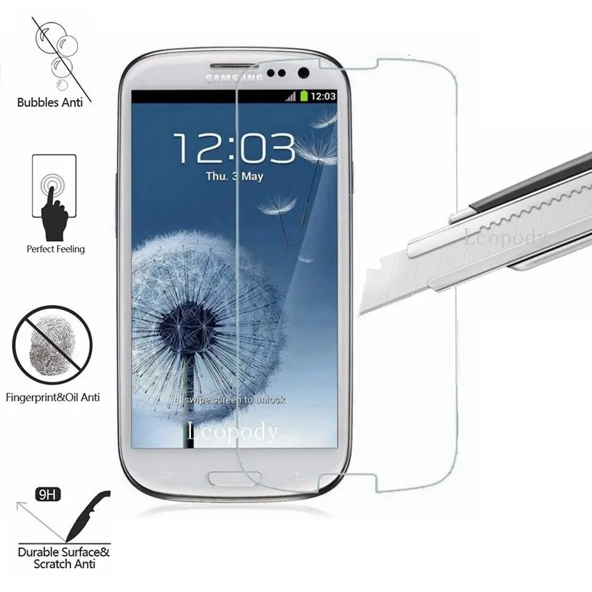 9H-0-26mm-Scratch-Proof-Premium-Tempered-Glass-For-Samsung-Galaxy-S3-Case-I9300-Neo-i9301_