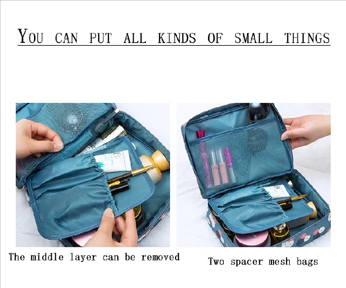 The New travel Cosmetic Bag Neceser Women Makeup Bags Toiletries Organizer makeup Bag Waterproof Female Storage Make up Bag