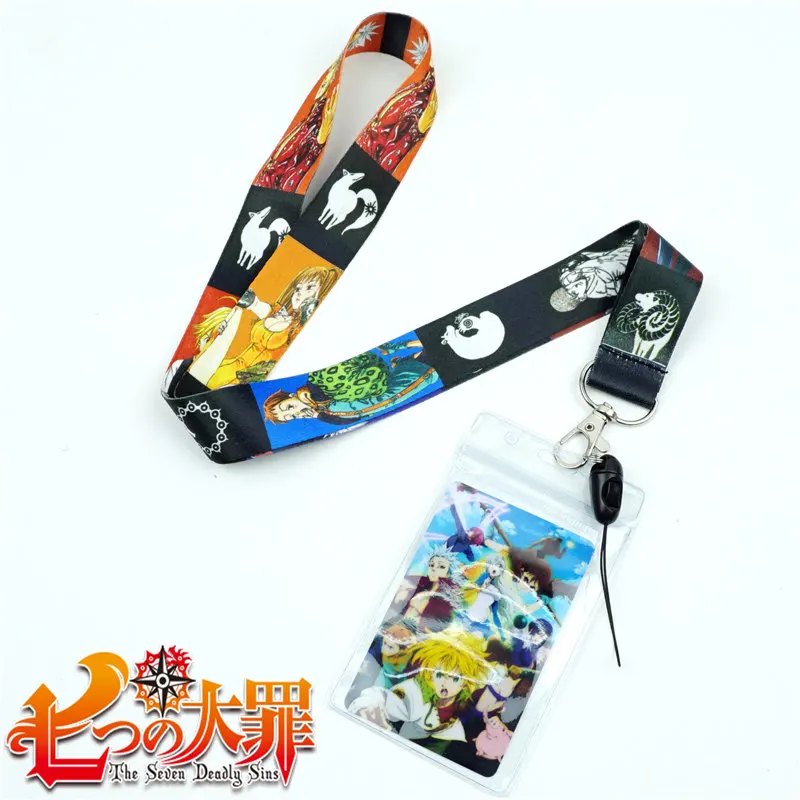 Аниме The Seven Deadly Sins Lanyard шейный ремень мобильный телефон очаровательные лямки