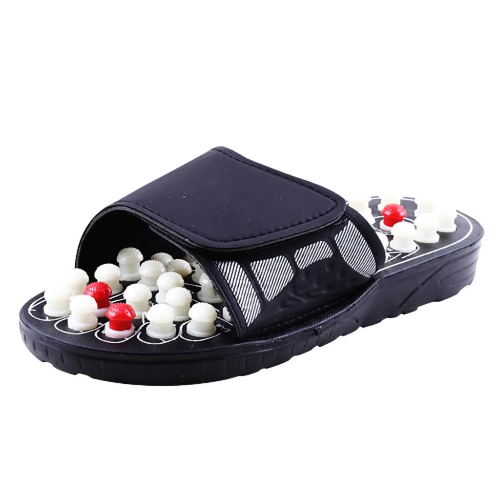 

Acupoint Massage Slippers Sandal For Men Feet Chinese Acupressure Therapy Medical Rotating Foot Massager Shoes Zapatos Mujer