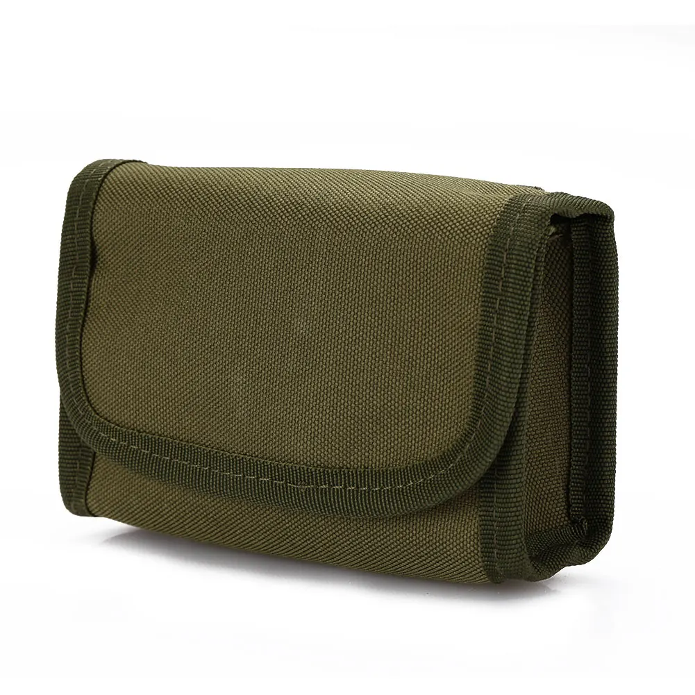 Army green 10 отверстий мини держатель пули мешок патронный Органайзер Охотничьи Аксессуары прочный - Цвет: Army green