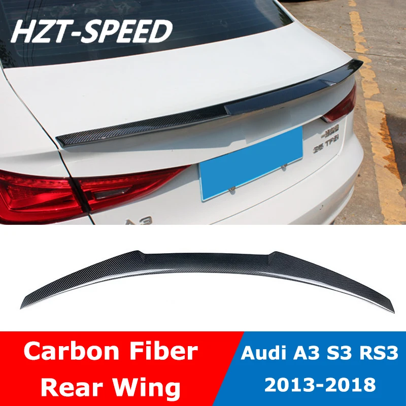 A3 S3 Rs3 M4 Tipo Di Fibra Di Carbonio Posteriore Tronco Ala Spoiler Per Audi A3 S3 Rs3 2013-2018